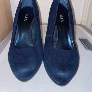 Blue Suede Heels